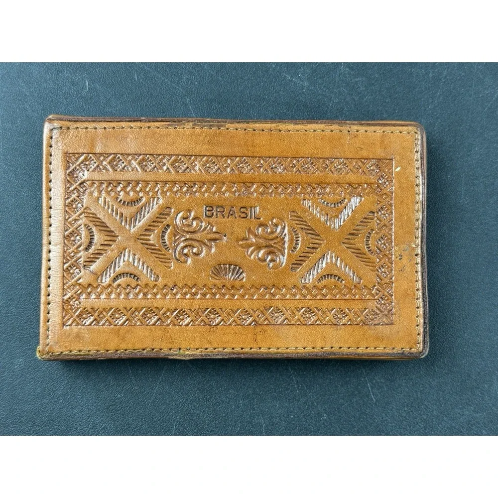 Vintage Handcrafted Brazilian Leather‎ Case Embossed